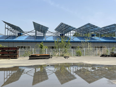 금속 지붕 장착 시스템 386KW, 한국