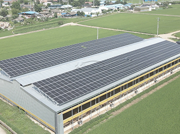 금속 지붕 장착 시스템 128KW, 한국